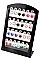 PACK OF (12 PIECES) HEART SHAPE RHINESTONES EARRINGS WITH DISPLAY CASE FM-DER3347SL