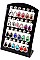 PACK OF (12 PIECES) TEARDROP RHINESTONES EARRINGS WITH DISPLAY CASE FM-DER3349BSL