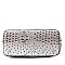 2-Way Ostrich Print Embossed Classic Dome Satchel