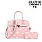 2-in-1 Large Size Classic Satchel Set + Wallet