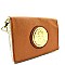 Emblem 2 Tone Large Bifold Wallet Messenger