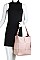 2 IN 1 STYLISH WOVEN SATCHEL WITH LONG STRAP