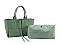 2IN1 FASHION TRENDY SATCHEL BAG AND MINI BAG SET