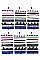 PACK OF 12 STYLISH ASSORTED COLOR 8-PC CHOKER NECKLACE SET