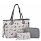 Monogram Cherry Print 3-in-1 Shopper