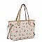 Monogram Cherry Print 3-in-1 Shopper