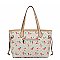 Monogram Cherry Print 3-in-1 Shopper