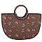 Monogram Cherry Print 2-in-1 Satchel