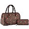 Monogram Cherry Print 3-in-1 Boston Bag