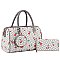 Monogram Cherry Print 3-in-1 Boston Bag