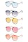 PACK OF 12 ASSORTED COLOR FASHION AVIATOR SUNGLASSES