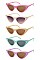 PACK OF 12 ASSORTED COLOR FASHION SUNGLASSES