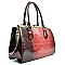 DESIGNER METAL FRAME ALLIGATOR BOUTIQUE SATCHEL