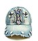 BIG RHINESTONE FLEUR DE LIS VINTAGE DENIM CAP