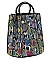 HOT FASHION SNAKE PRINT MULTI COLORED TOTE BAG