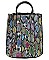 HOT FASHION SNAKE PRINT MULTI COLORED TOTE BAG