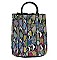 HOT FASHION SNAKE PRINT MULTI COLORED TOTE BAG