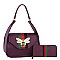 Queen Bee Stripe 2-in-1 Shoulder Bag Hobo