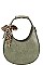 VIRAGO SCARF ACCENTED HOBO BAG