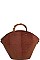 MODERN STYLISH SHELL BUCKET BAG WITH LONG STRAP