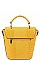 VIRAGO COLLECTION BUCKET SHOULDER SATCHEL WITH LONG STRAP