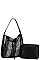 MIXED ANIMAL SKIN PATTERN 2 IN 1 SATCHEL
