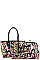 3IN1 OBAMA PAINTING ART SATCHEL CROSS BODY AND WALLET SET