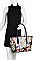 3IN1 OBAMA PAINTING ART SATCHEL CROSS BODY AND WALLET SET