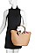 2IN1 FASHION SILK SCARF PLAIN CHECKER STYLE TOTE