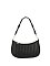 Twisted Handle Woven Shoulder Bag