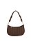 Twisted Handle Woven Shoulder Bag
