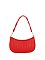 Twisted Handle Woven Shoulder Bag