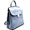 DX0013-LP Round Push-lock Flap Medium 2 Way Backpack