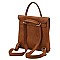 Twist Lock Flap Convertible Backpack
