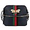 Queen Bee Stripe Crossbody - Messenger Bag