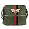 Queen Bee Stripe Crossbody - Messenger Bag