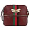 Queen Bee Stripe Crossbody - Messenger Bag