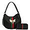 Queen Bee Stripe 2-in-1 Shoulder Bag Hobo