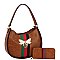 Queen Bee Stripe 2-in-1 Shoulder Bag Hobo