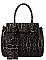 2IN1 LEOPARD PRINT SATCHEL WITH LONG STRAP