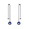 Fashionable Dangly Single Stone Drop Eararing SLE0220