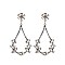 Fashionable Dangly Flower Hook Earring SLE0240