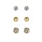 Trendy 3 Pc Stud Earring Set SLE0350