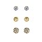 Trendy 3 Pc Stud Earring Set SLE0350