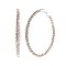 FASHIONABLE 70MM RHINESTONE HOOP EARRING