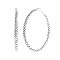 FASHIONABLE 70MM RHINESTONE HOOP EARRING