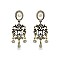 FASHIONABLE MULTI PEARL DROP EARRING SLE0580
