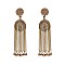 Trendy Dangly Chain Tassel Post Earring SLE0636