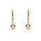 Fashionable Hammer Texture With 3d Ball Earrings SLE0709