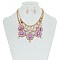 TRENDY FLOWER FASHION NECKLACE SET SLE0718